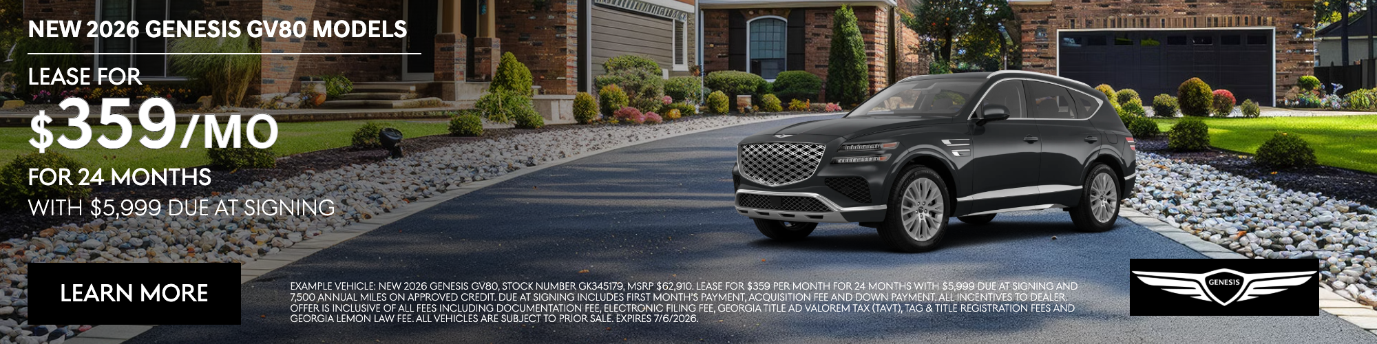 Genesis GV80 Lease Kennesaw GA