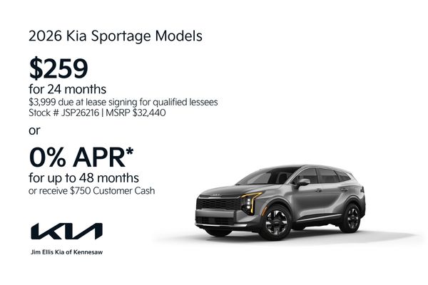 2026 Kia Sportage Offers