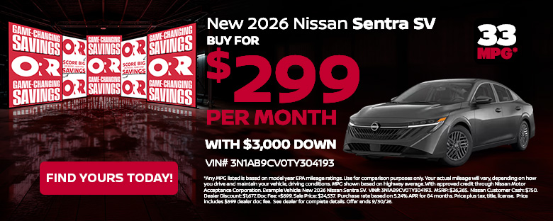 New 2026 Nissan Sentra