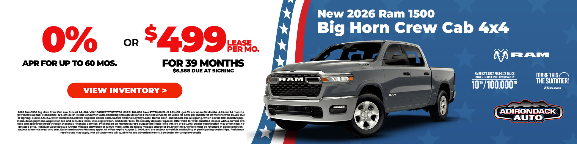 2026 RAM RAM 1500  Big Horn Crew Cab 4x4