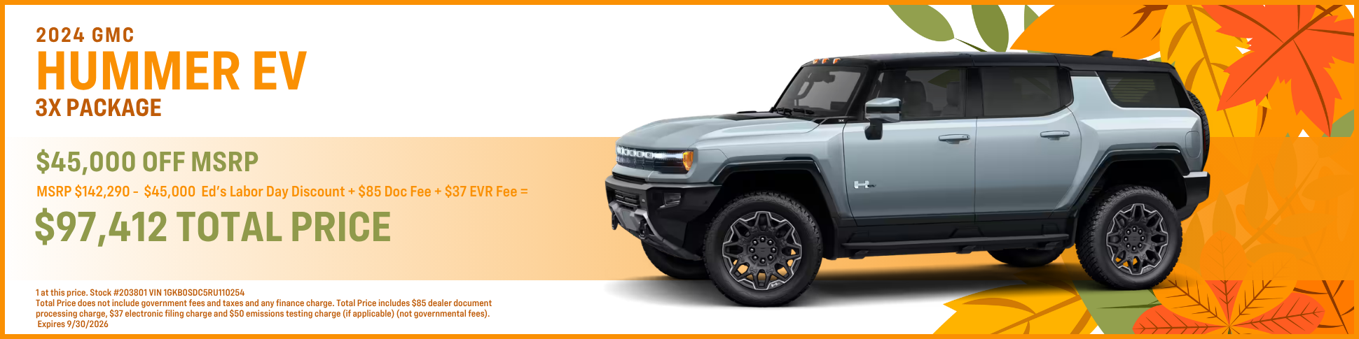 2024 GMC Hummer EV 3x Package Offer