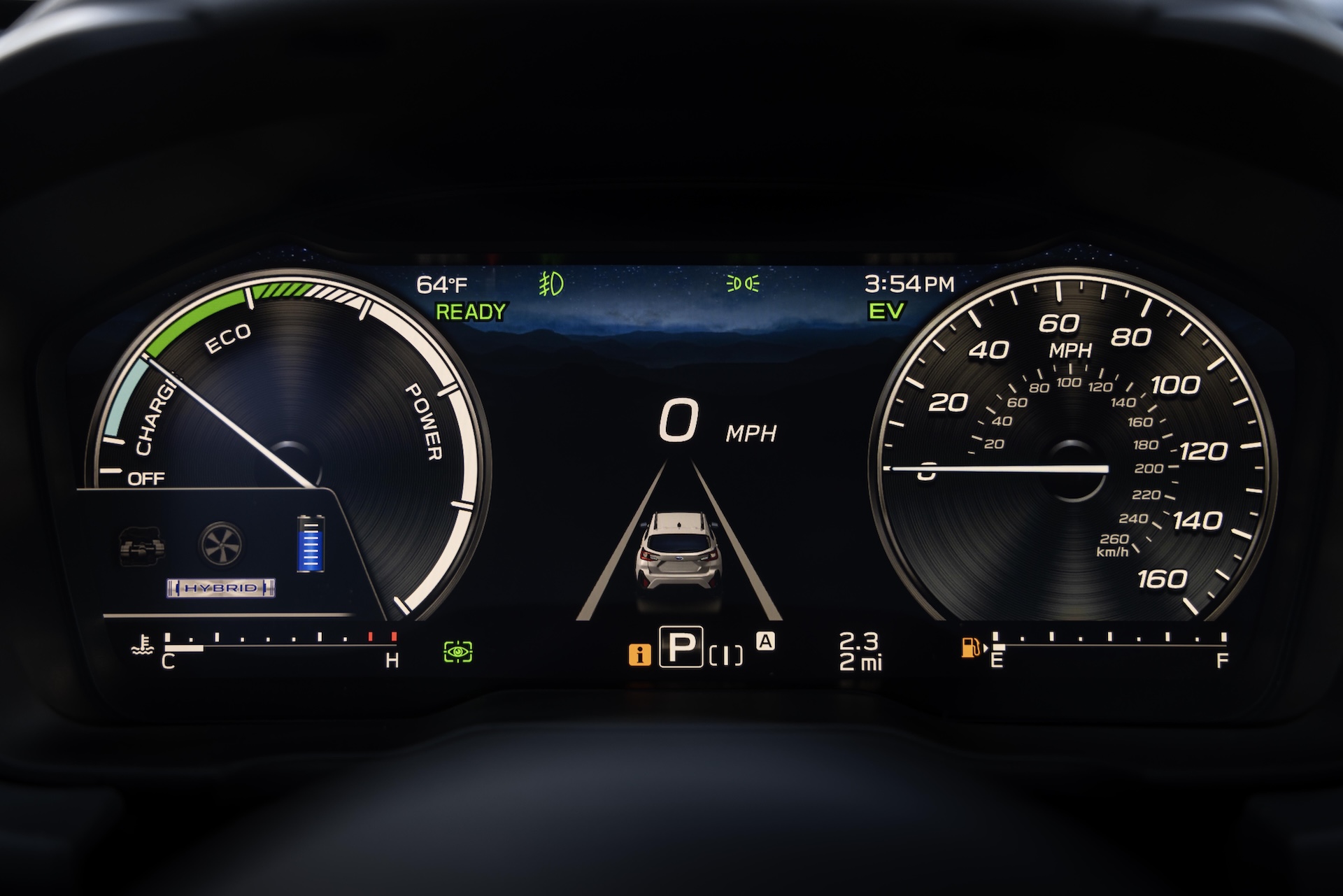 Driver Information Gauge in the 2026 Subaru Crosstrek Sport Hybrid