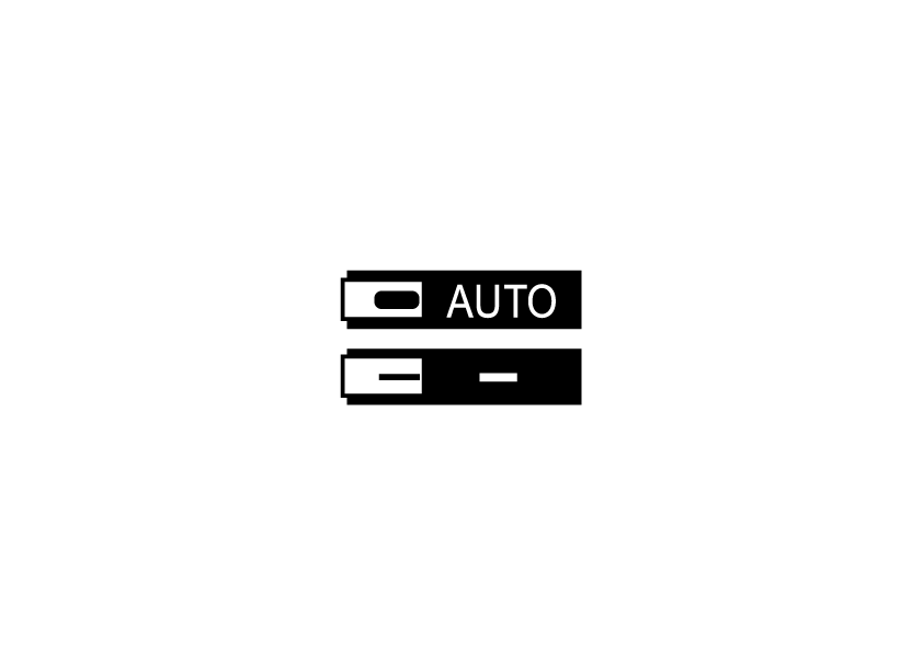 Auto [-] mode indicator (STI)