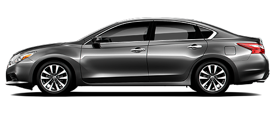 Gray 2017 Nissan Altima 2.5 SV sedan, side profile