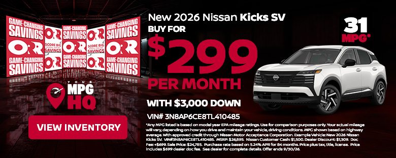 New 2026 Nissan Kicks