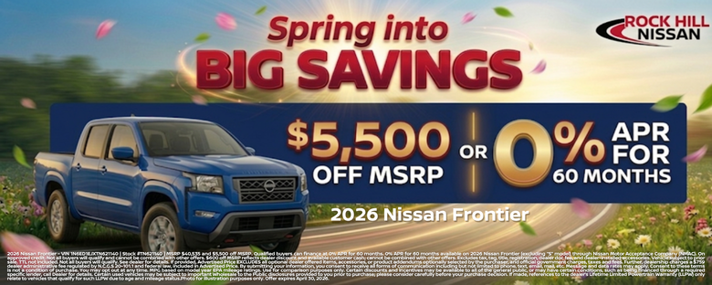 Rock Hill Nissan April Incentive