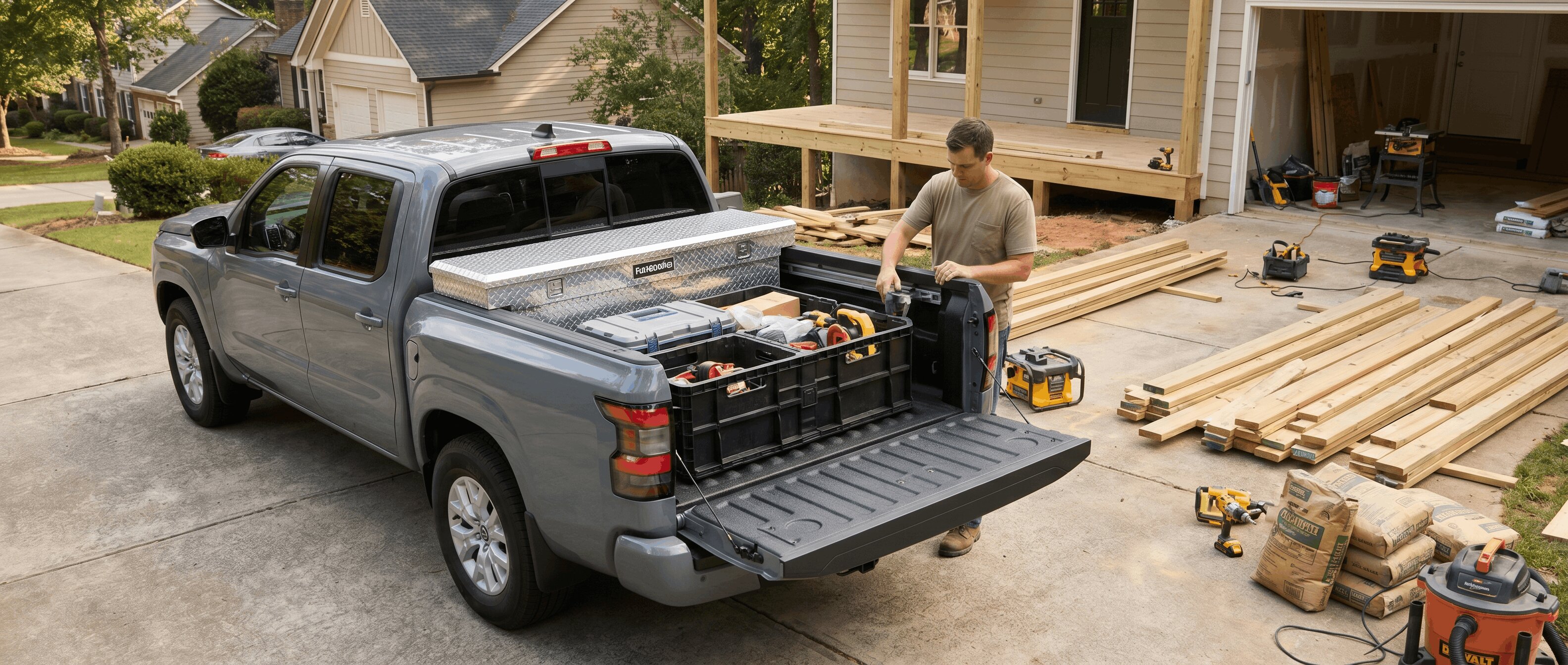 Nissan Frontier bed accessories for DIY projects in Roswell, GA
