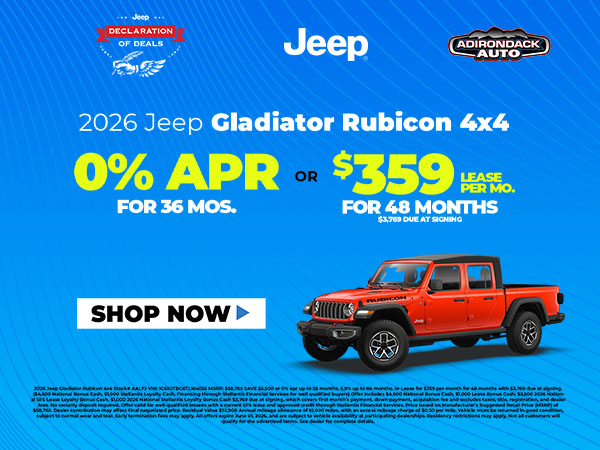 2026 Jeep Gladiator Rubicon 4x4 SAVE $5,500