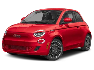 Red Fiat 500e