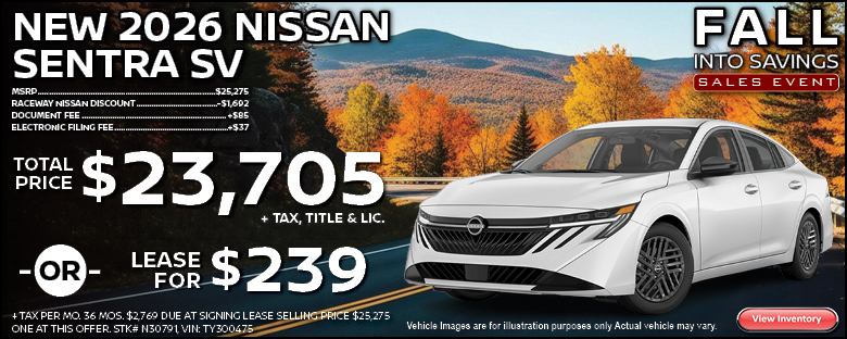 2026 Nissan Sentra Lease Offer