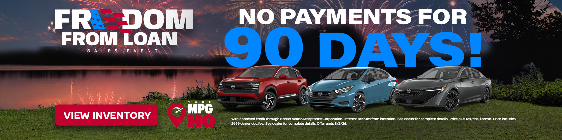 No Payments for 90 Days