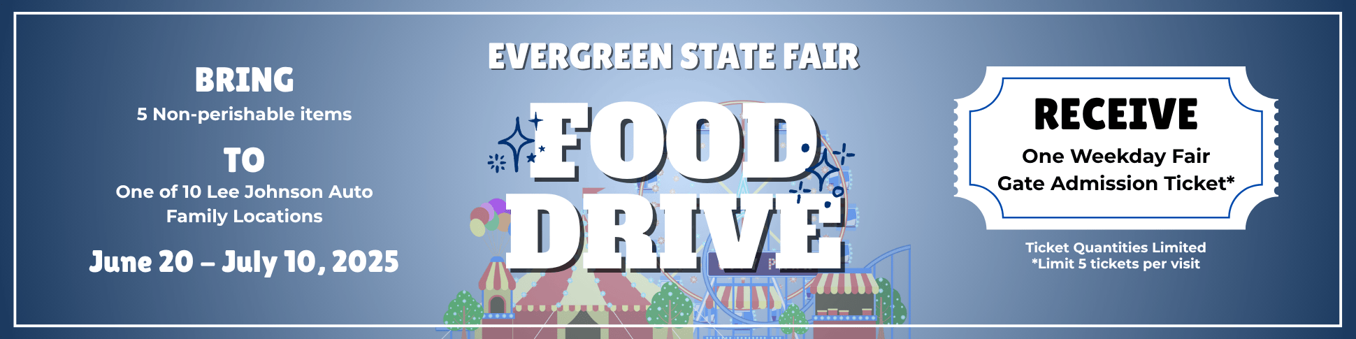 Evergreen State Fair Food Drive