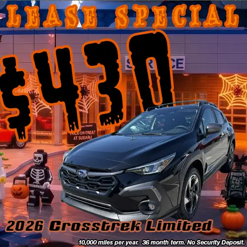 Lease this 2026 Subaru Crosstrek Limited for only $430/mo at Twin Falls Subaru this October.