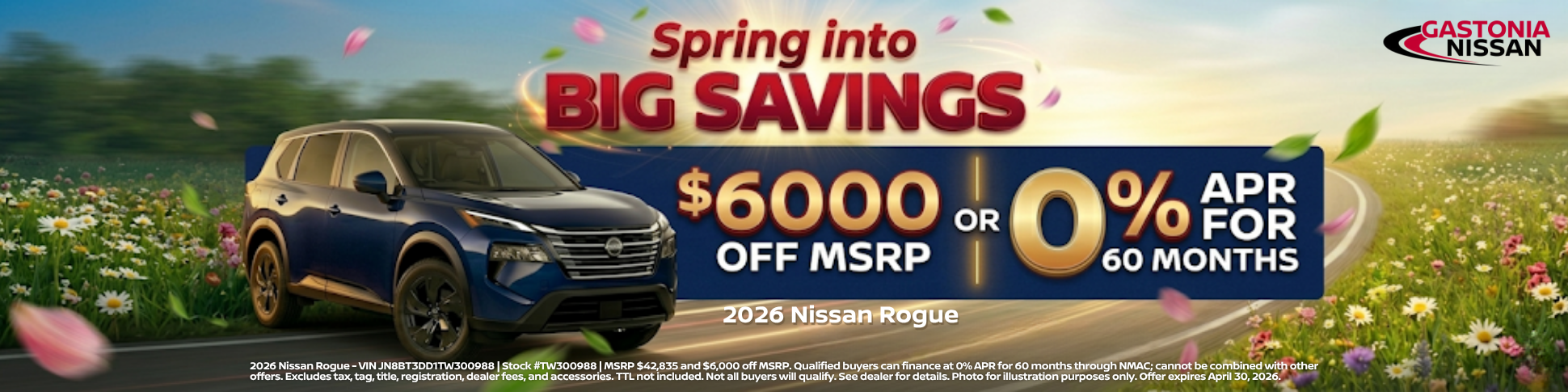 Gastonia Nissan April Incentives