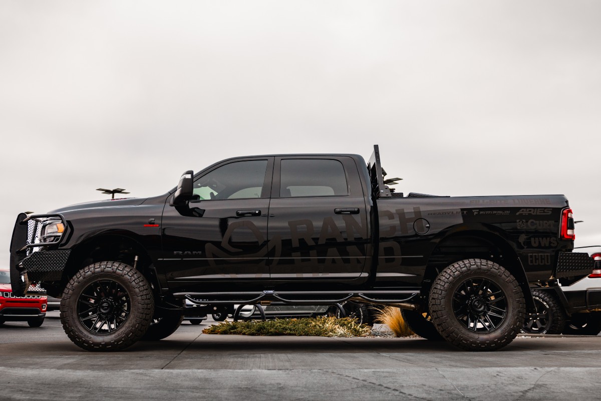 Custom Ranch Hand 2023 RAM 1500 Exterior Driver Side Profile Vinyl Wrap