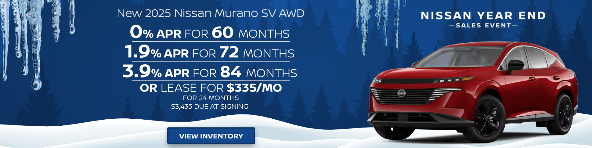 2025 Nissan Murano SV APR or lease – Greensboro, NC