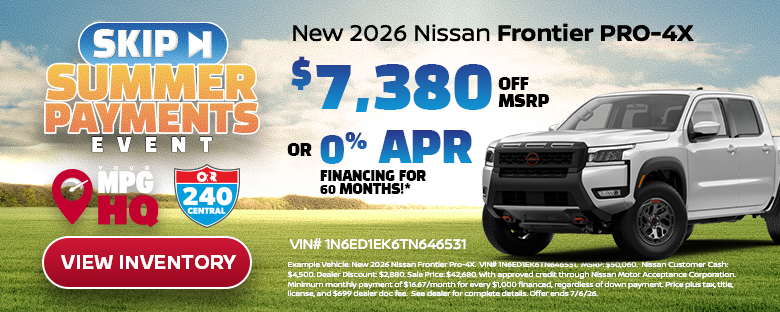 New 2026 Nissan Frontier
