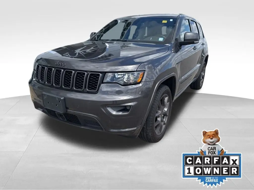 Used 2021 Jeep Grand Cherokee 80th Edition with VIN 1C4RJFBG9MC889581 for sale in Macomb, IL