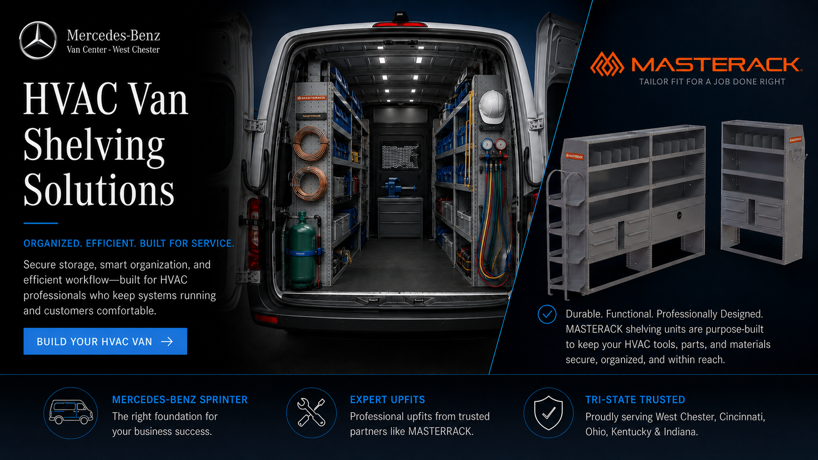 HVAC Van Shelving Solutions graphic