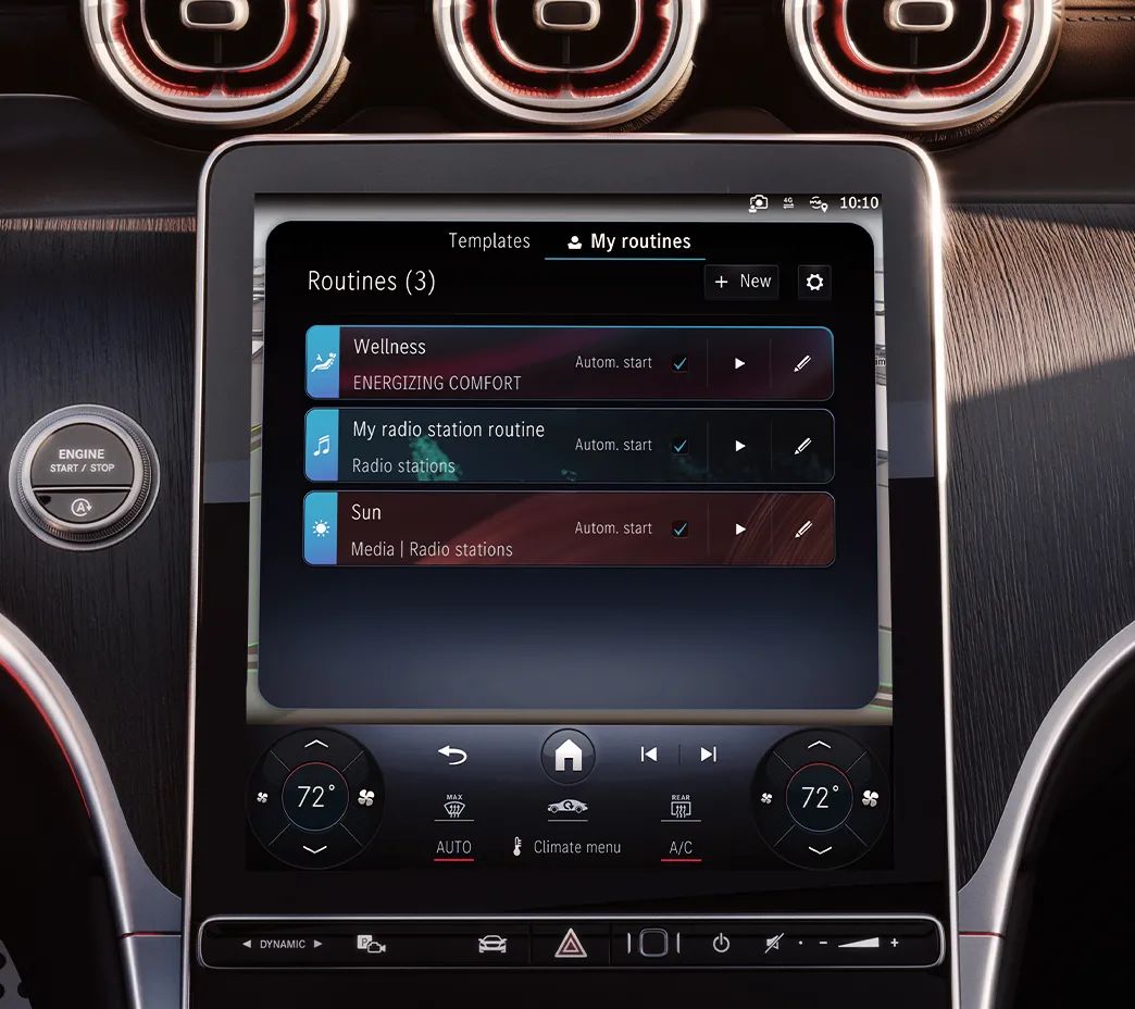 2026 Mercedes-Benz GLC cabin with MBUX portrait display