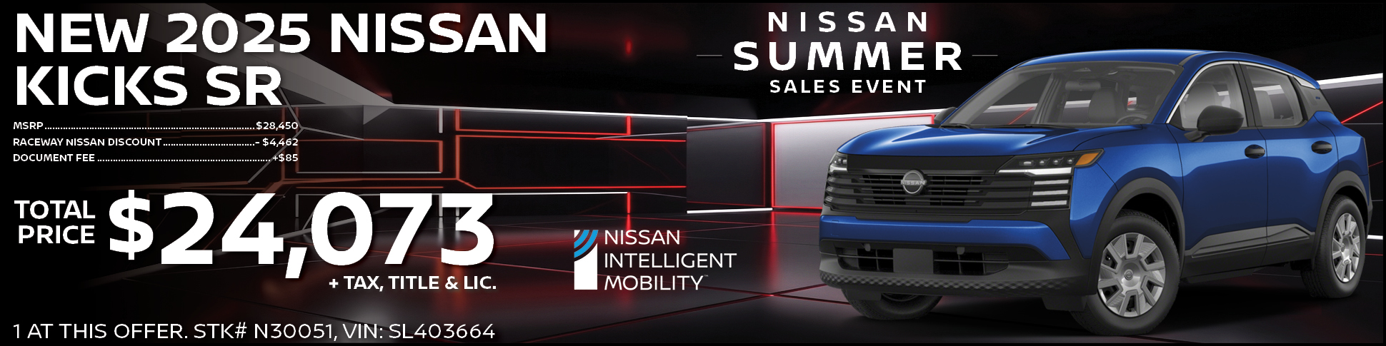 New 2025 Nissan Kicks SR Purchase Offer