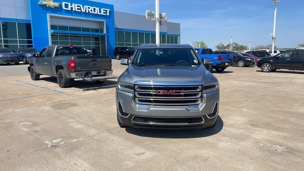 Used 2023 GMC Acadia SLE with VIN 1GKKNKL42PZ162694 for sale in Tulsa, OK