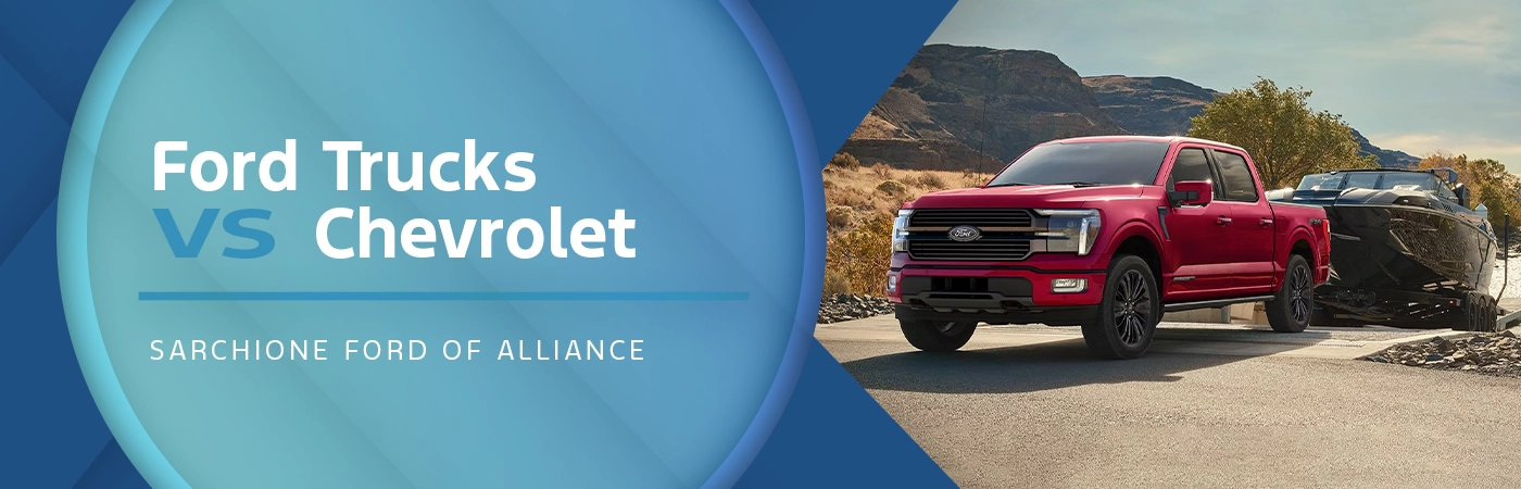 Ford Trucks vs Chevrolet Comparison - Sarchione Ford of Alliance