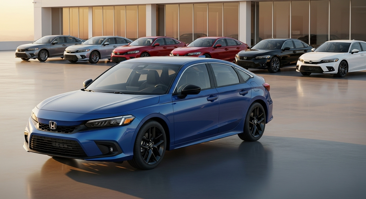 Explore the 2025 Honda Civic color options available at Kunes Honda of Quincy. Check availability and explore financing options today!