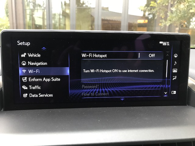 Turn on the Wi-Fi hotspot in the SETUP menu under Wi-Fi