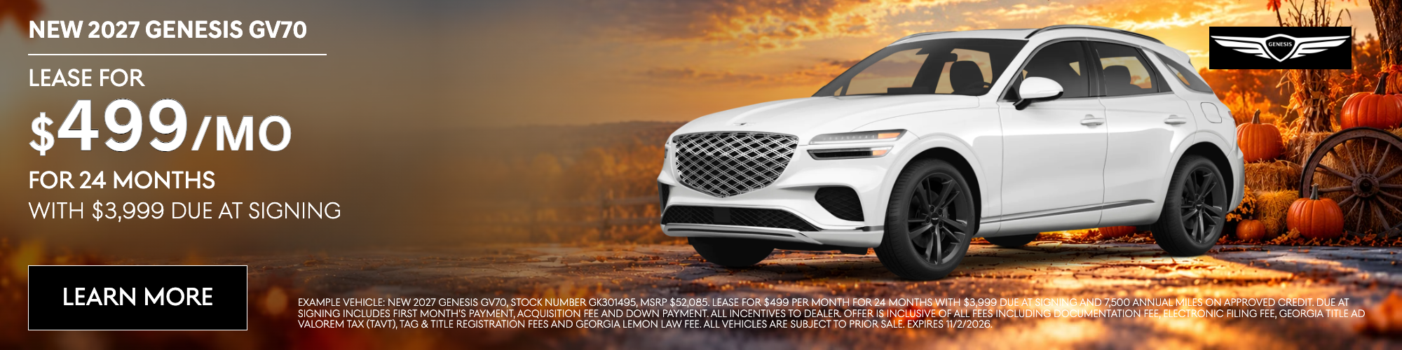 New 2027 Genesis GV70