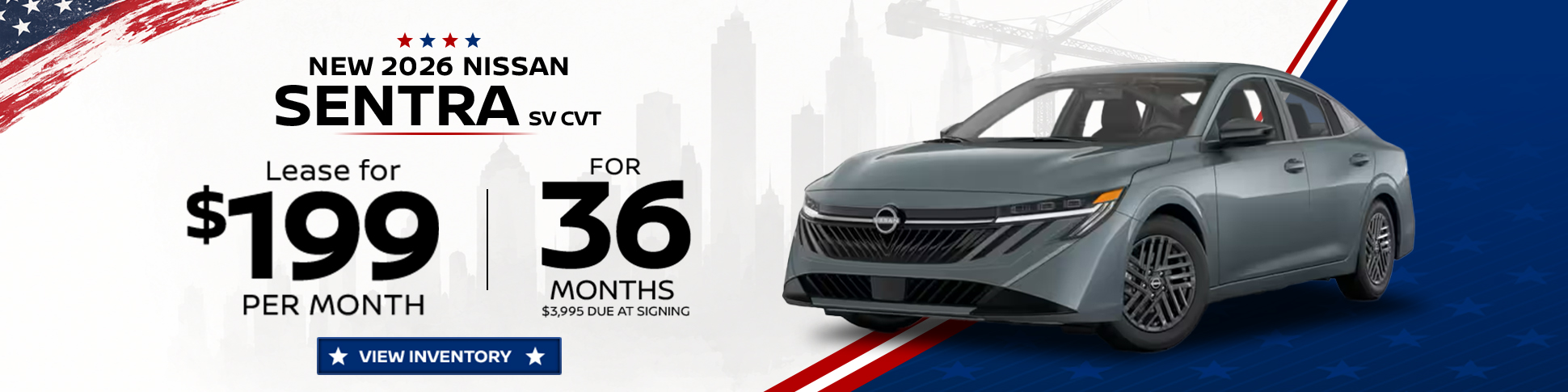 New 2026 Nissan Sentra SV CVT 