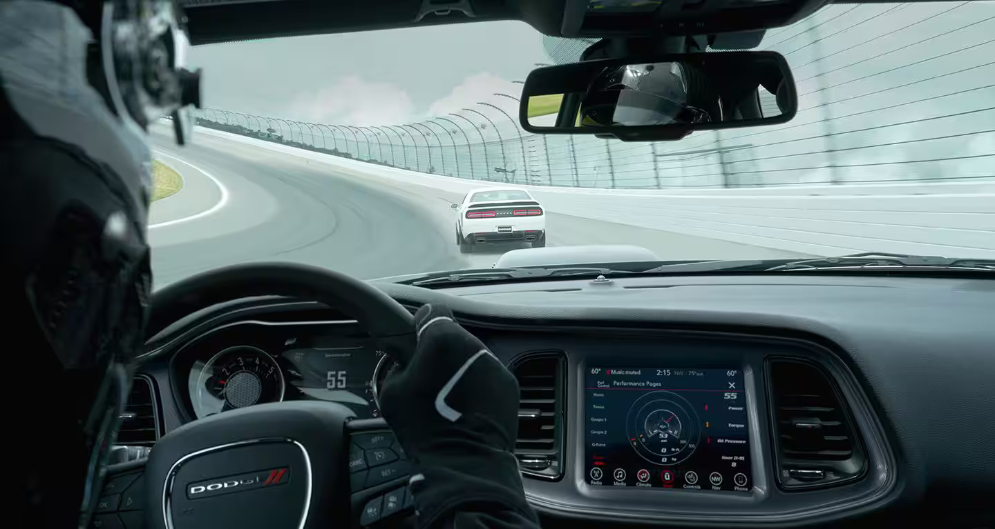 The front dash of the 2023 Dodge Challenger.