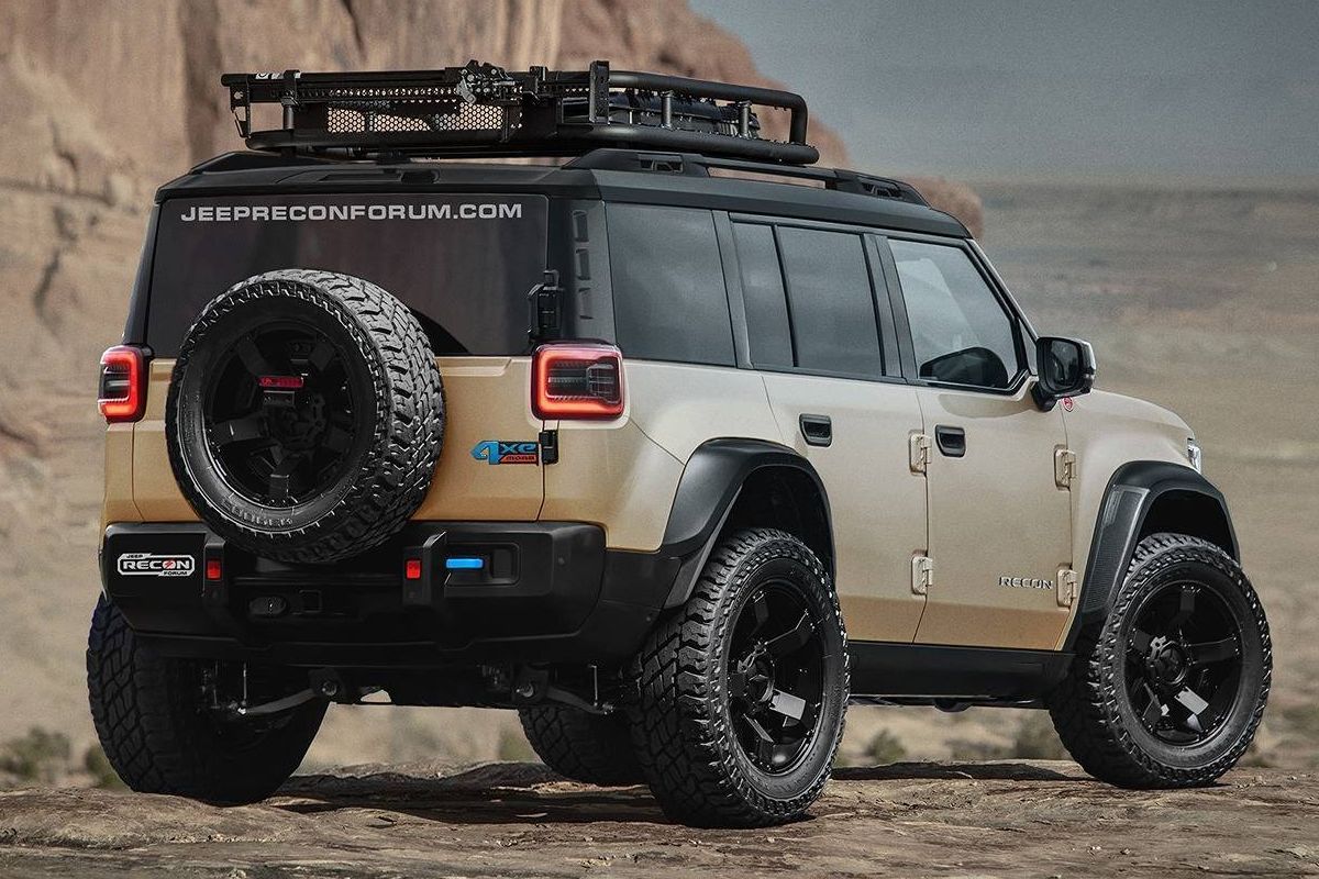 2026 Jeep Recon Exterior Passenger Side Rear Profile
