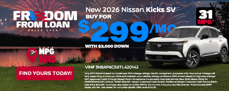 New 2026 Nissan Kicks