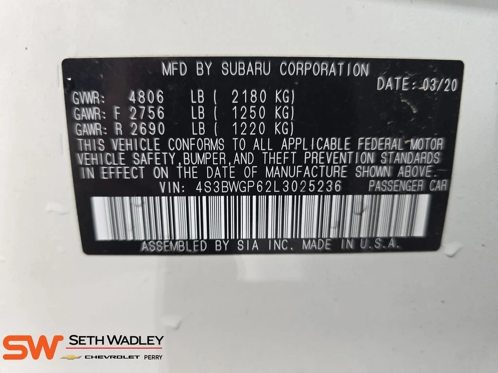 2020 Subaru Legacy Touring - Photo 35