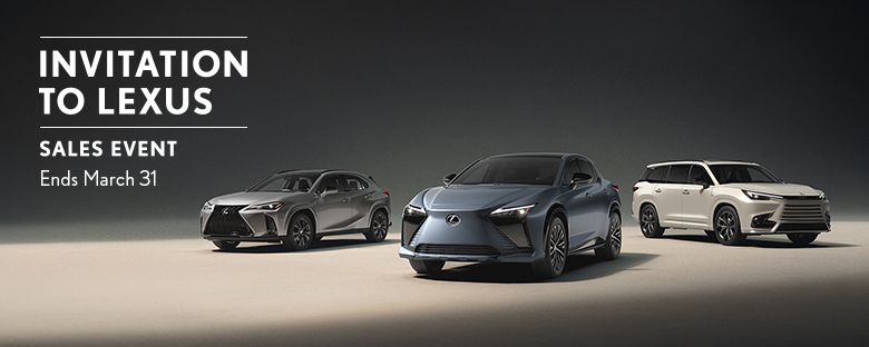 Invitation to Lexus Sales Event.