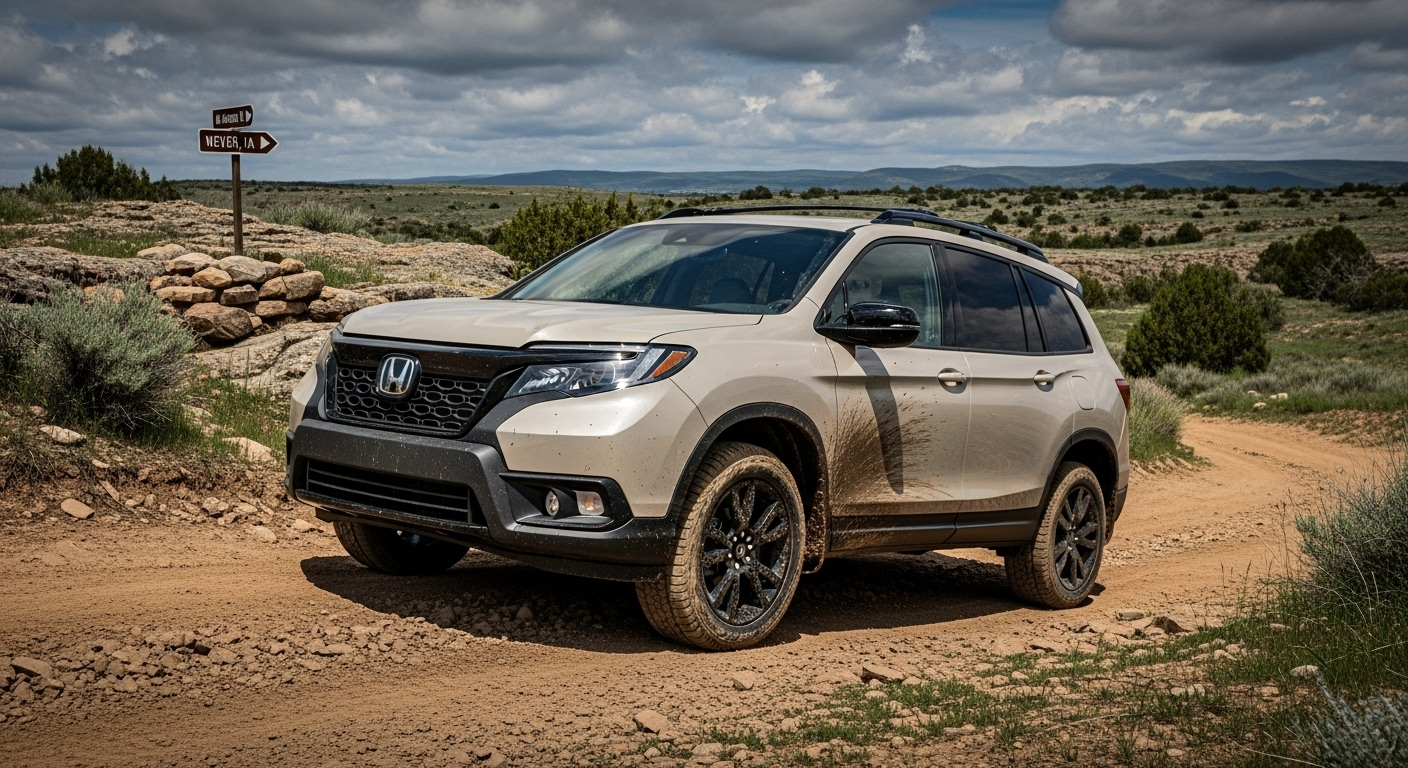 Explore the 2025 Honda Passport's off-road capabilities and check availability in Wever, IA. Visit Kunes Honda of Quincy for more details.