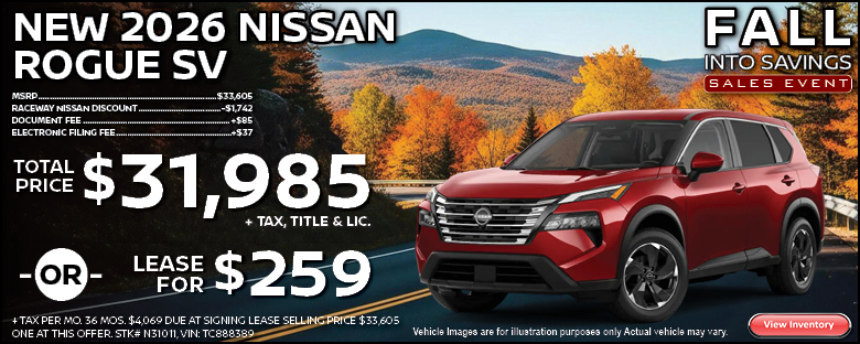 New 2026 Nissan Rogue SV