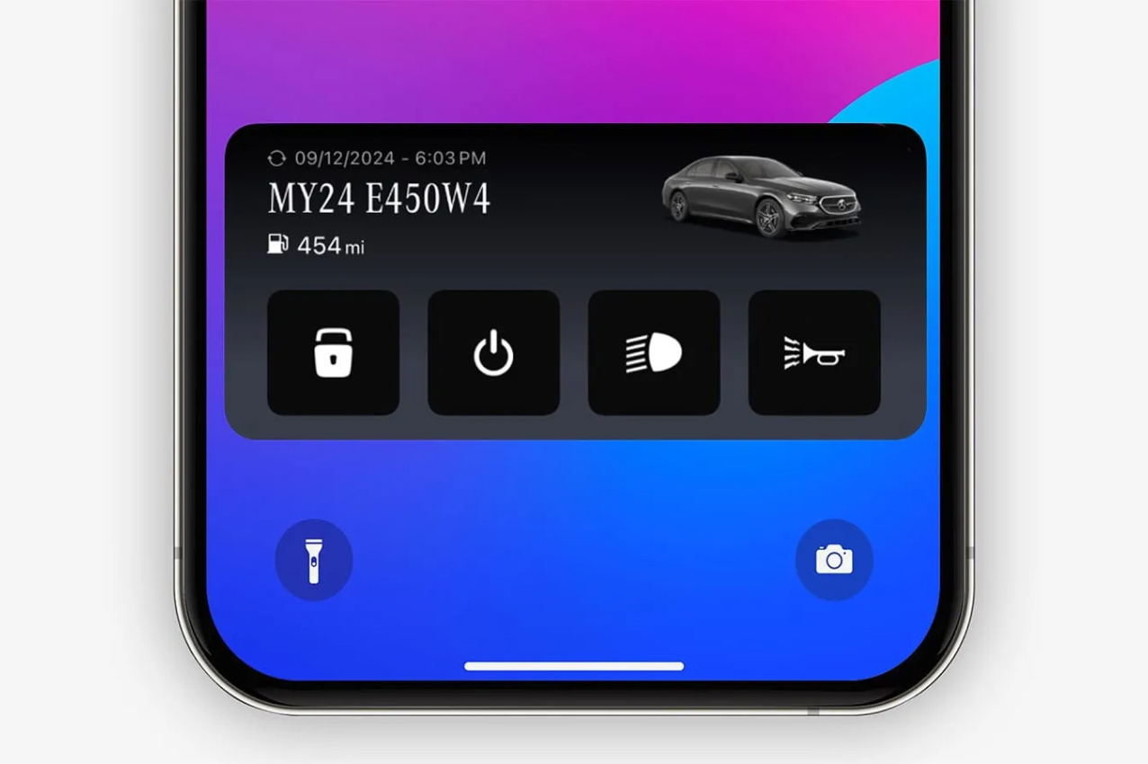 Smarthpone showing widgets