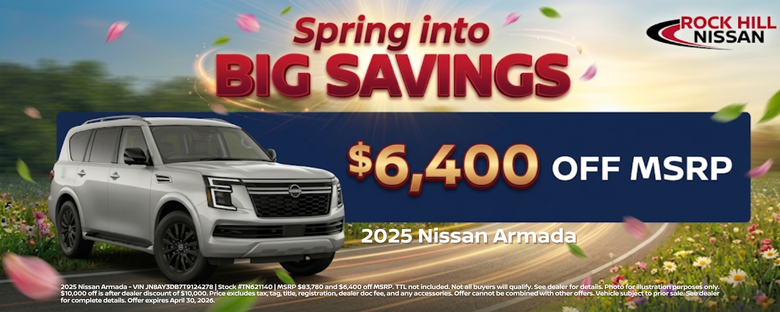 Rock Hill Nissan April Incentive
