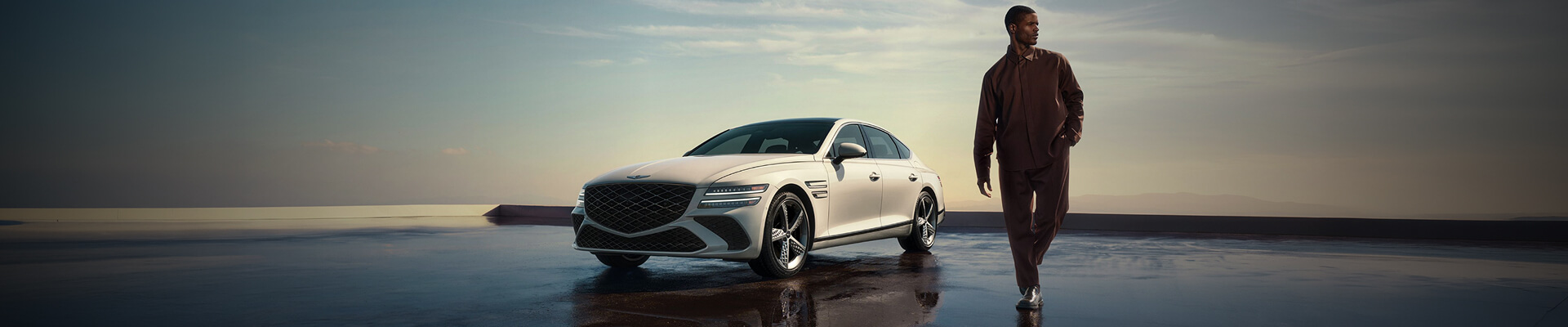 Man walking near his Genesis