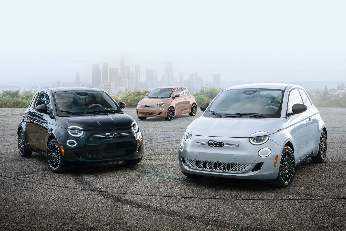 2024 Fiat 500e Inspired By Lineup Front Angles