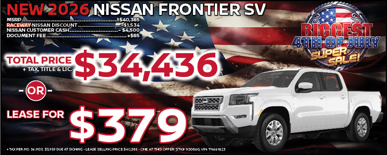 2026 Nissan Frontier Lease Offer