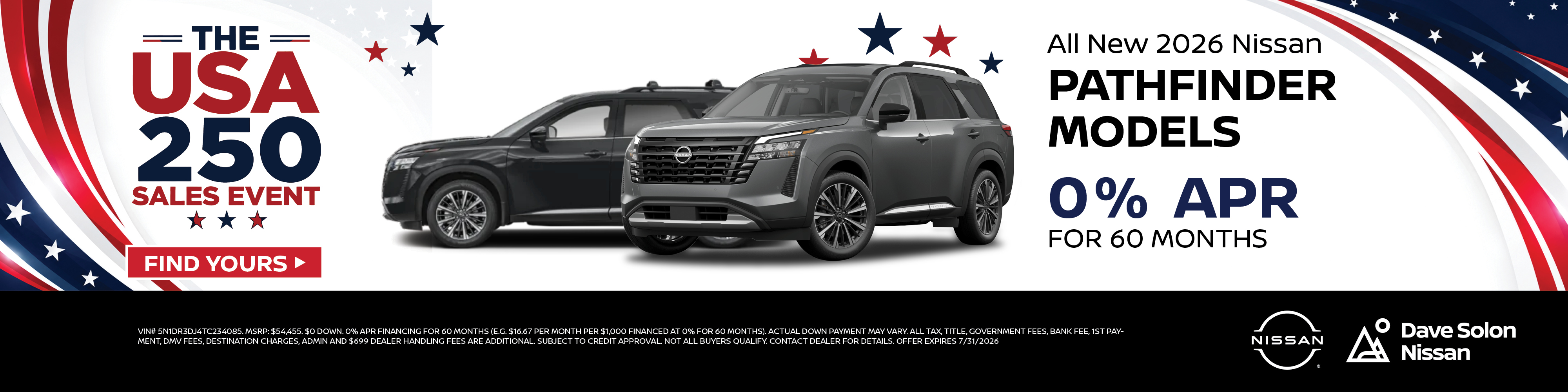 All New 2026 Nissan Pathfinder Models