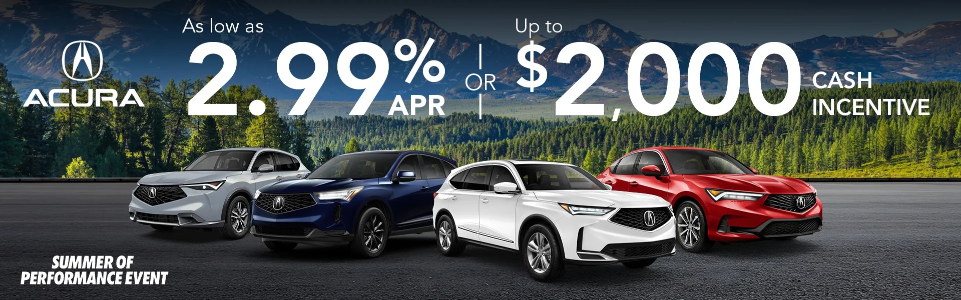 2.99% or Up to $2,000 Cash Incentive