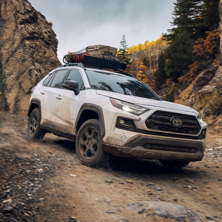 white Toyota RAV4 Hybrid