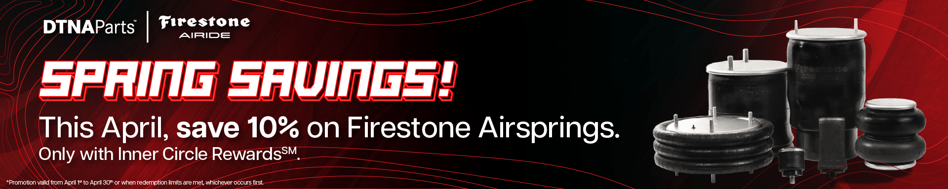 Save 10% on Firestone Airspring savings