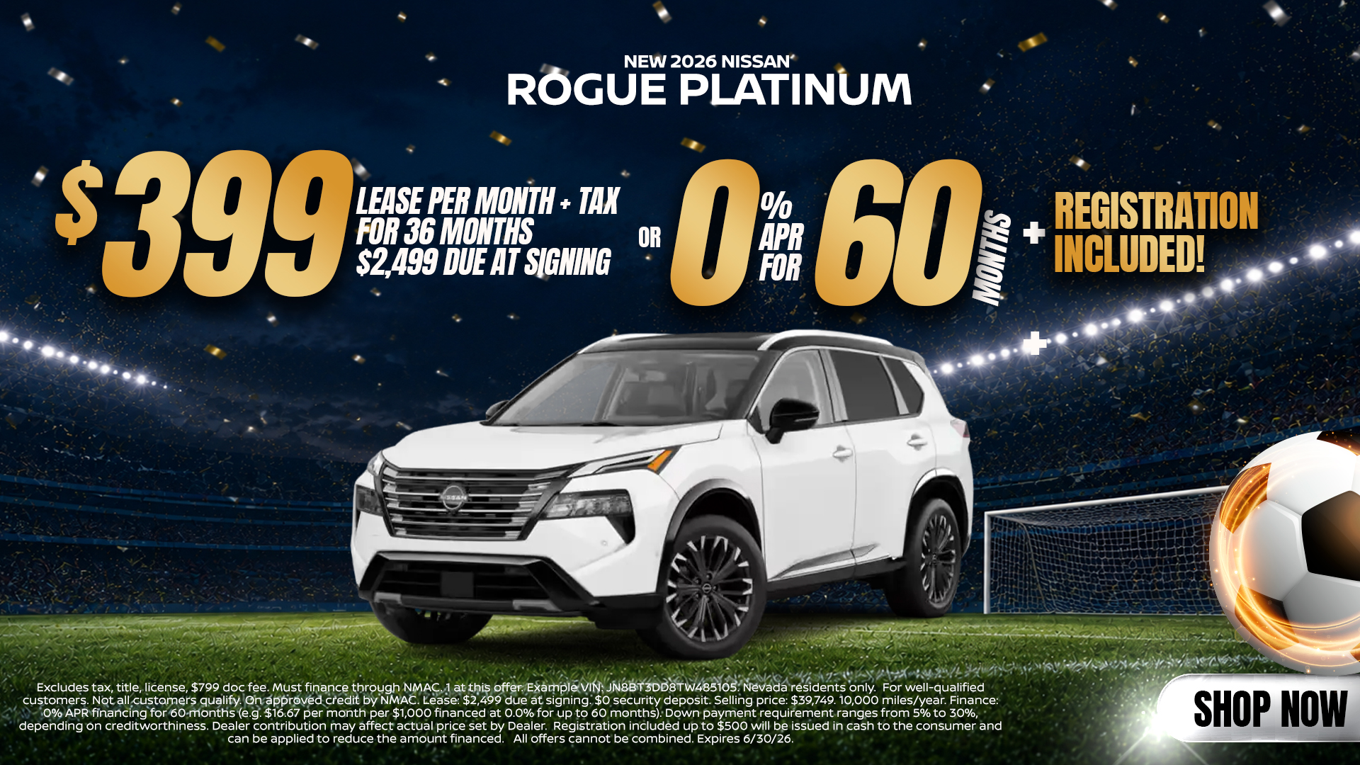New 2026 Rogue Platinum