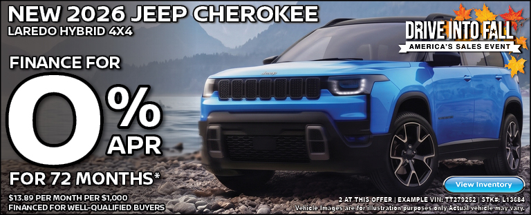 new 2026 Jeep CHEROKEE lAREDO hybrid 4x4
