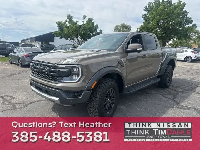 Used 2025 Ford Ranger Raptor with VIN 1FTER4LR1SLE00034 for sale in South Jordan, UT